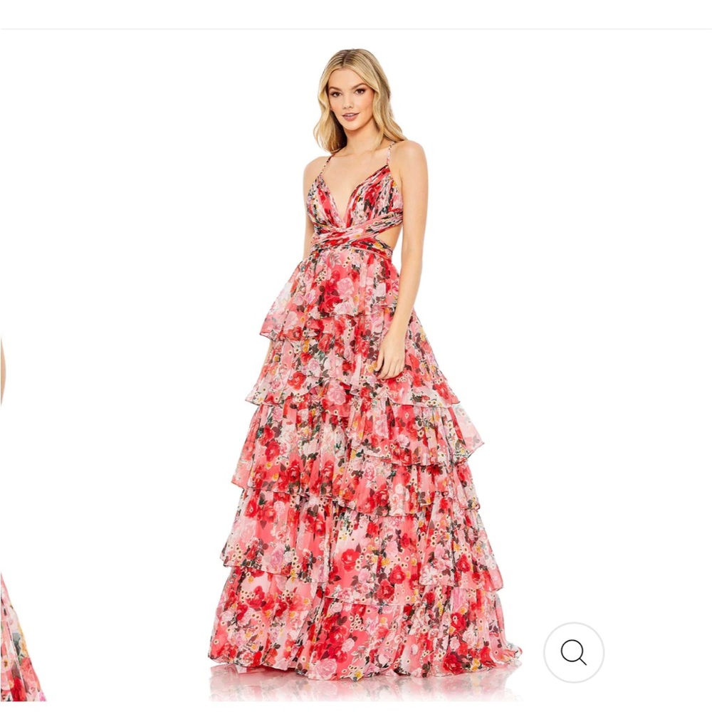 Mac Duggal Floral Gown